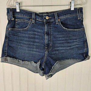 Levi's Signature Strauss Blue Jeans Shorts Women's Size 16‎ High Rise Heritage